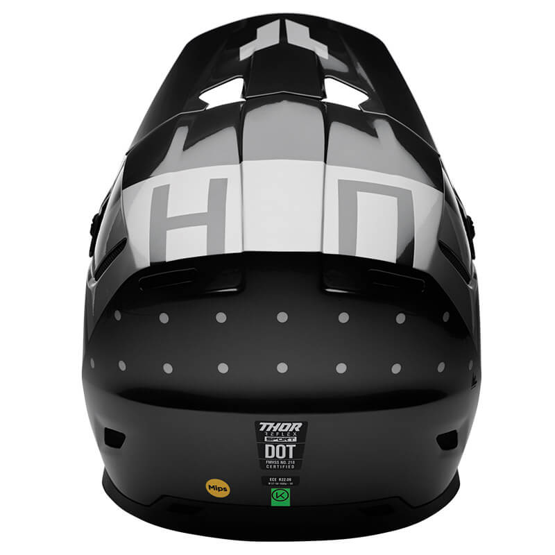 casque thor mx reflex sport rogue noir 2025 motocross