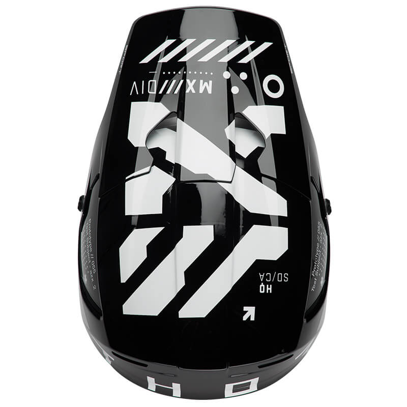 casque thor mx reflex sport strike noir gris 2025 cross