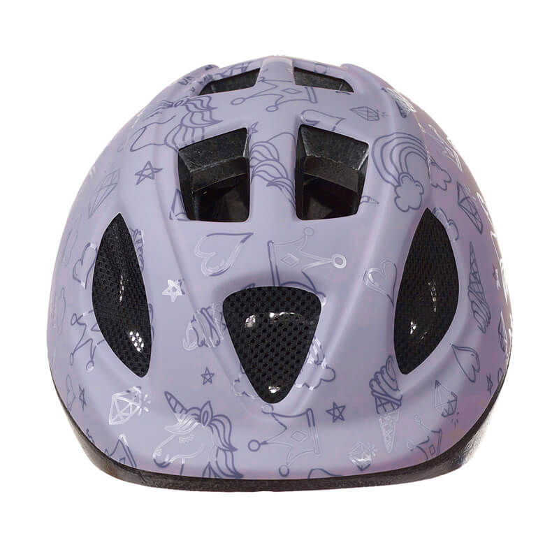 casque velo enfant polisport violet filet insecte