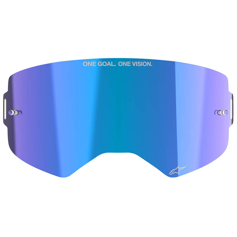 ecran miroir bleu masque alpinestars supertech 9100325 7273