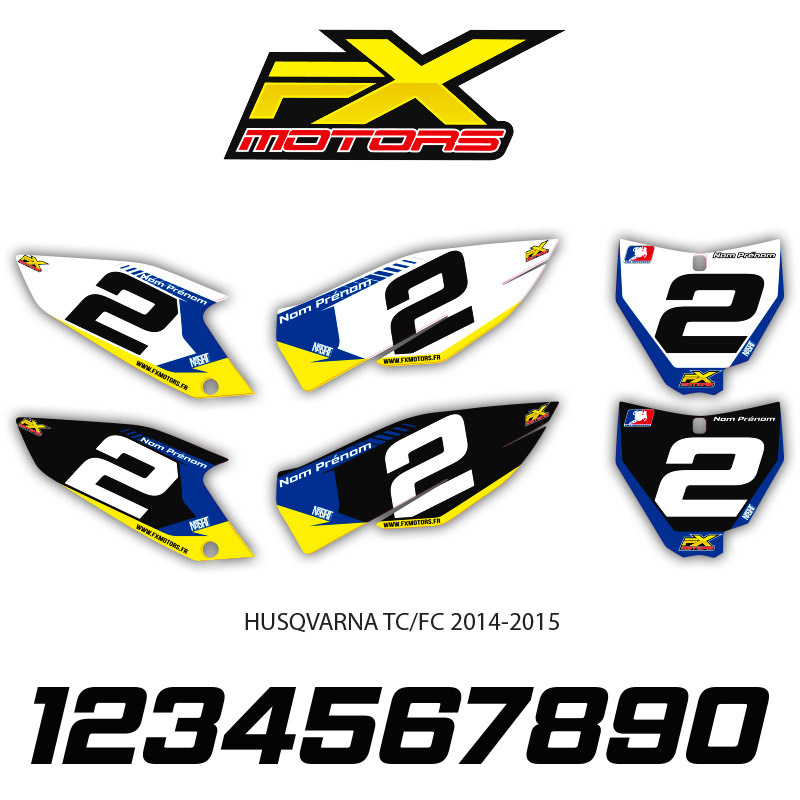 fonds plaques perso racing line husqvarna motocross 14 15