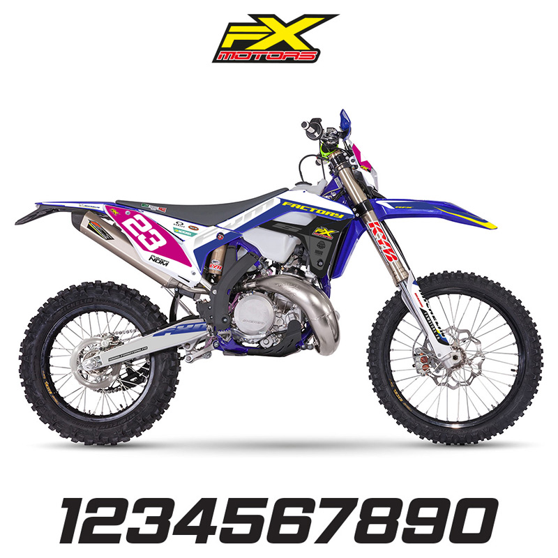 fonds plaques perso sherco fxmotors pure enduro factory rose