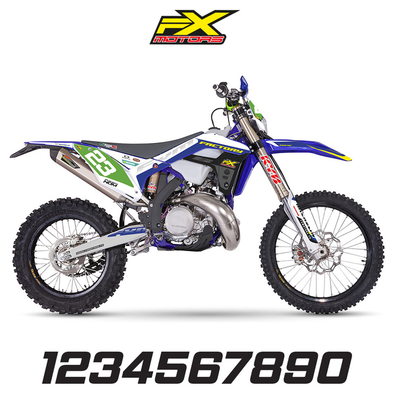 fonds plaques perso sherco fxmotors pure enduro factory vert