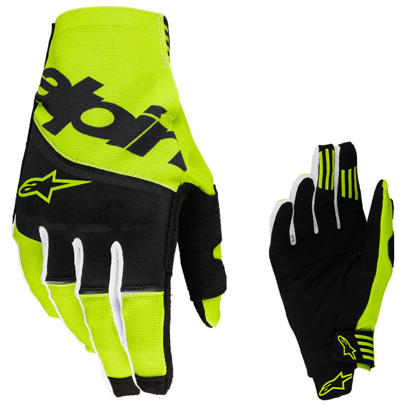 gants alpinestars techstar jaune fluo 2025 cross