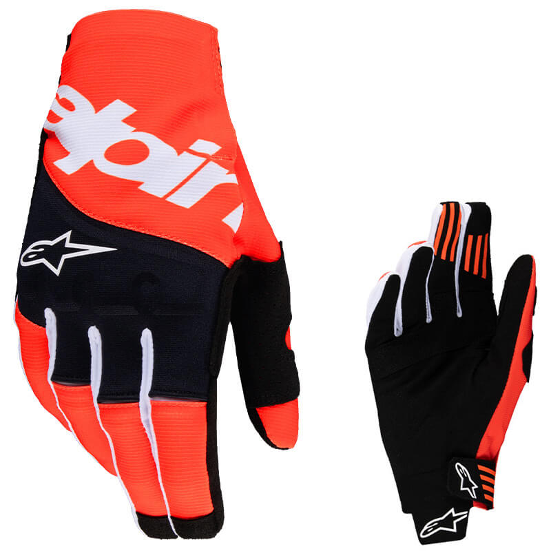 gants alpinestars techstar orange 2025 cross