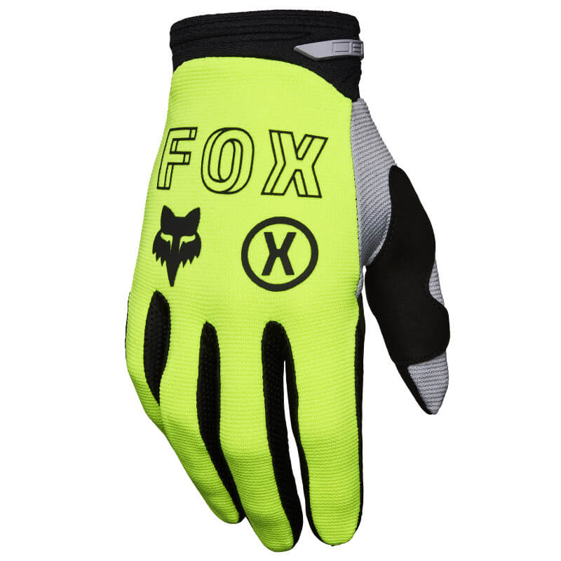 gants fox racing 180 flow jaune fluo 2025