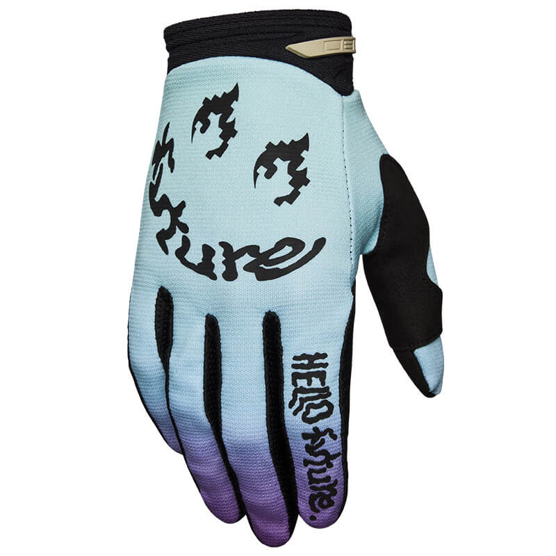 gants fox racing 180 hello future bleu violet 2025