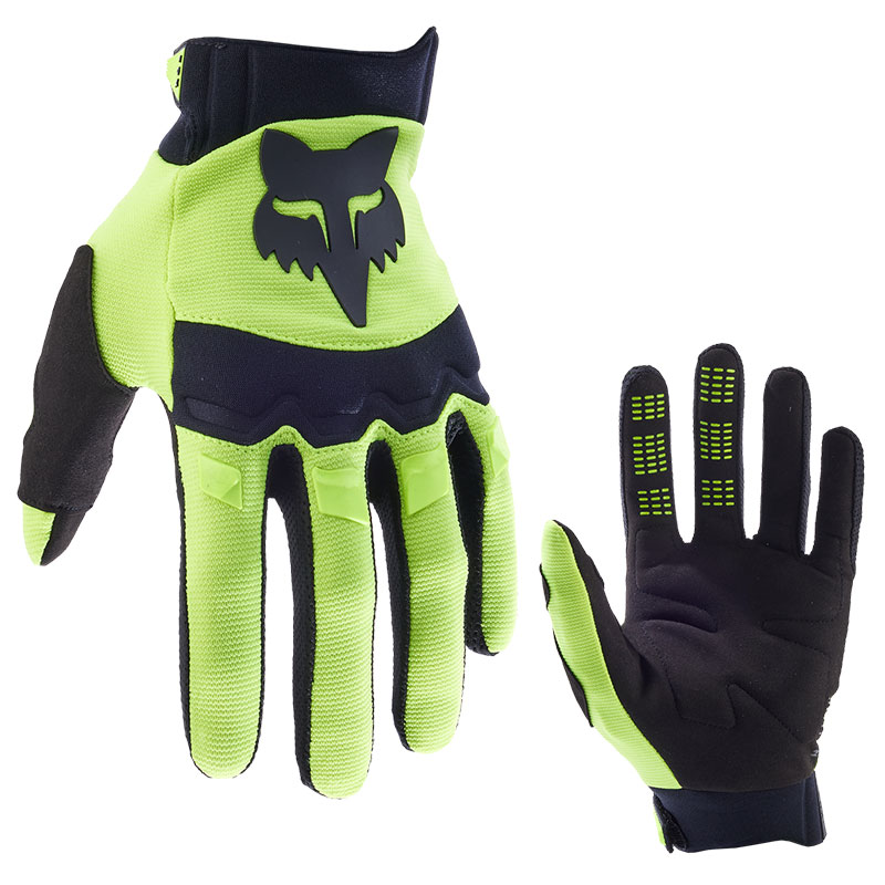 gants fox racing dirtpaw jaune fluo 2025 cross