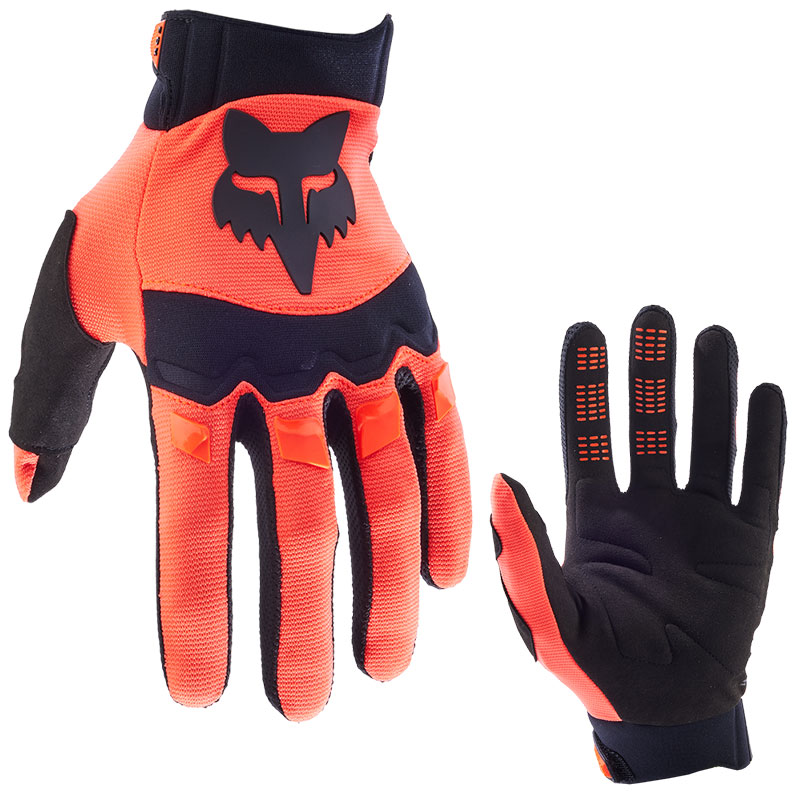 gants fox racing dirtpaw orange fluo 2025 cross