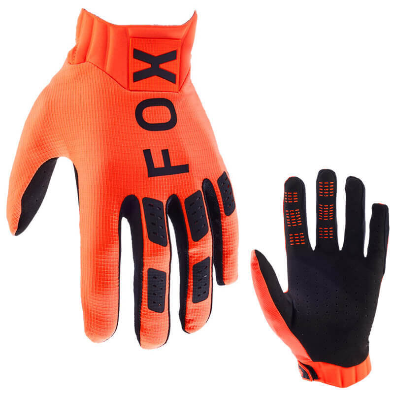 gants fox racing flexair orange fluo 2025 cross