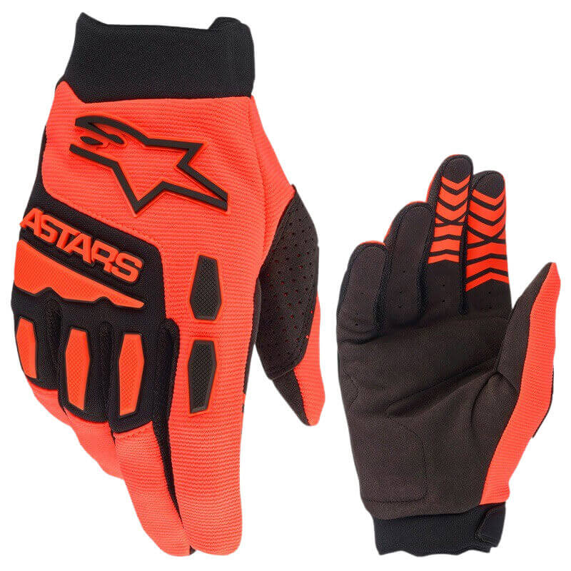 gants youth alpinestars full bore orange 2024 motocross MX