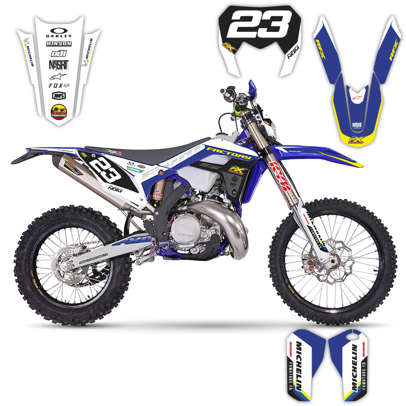 kit deco perso sherco fxmotors pure enduro factory 1 noir