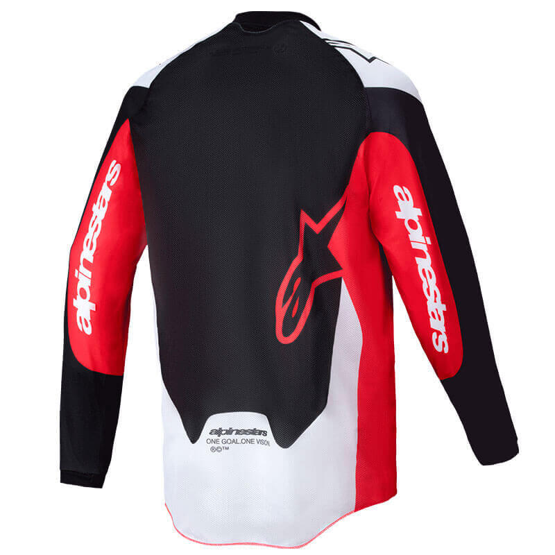 maillot alpinestars enduro pro dura rouge 2025 tt trial