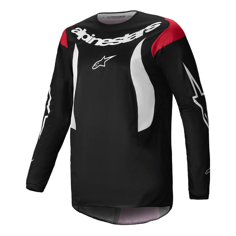 maillot alpinestars fluid haul noir 2025 mx