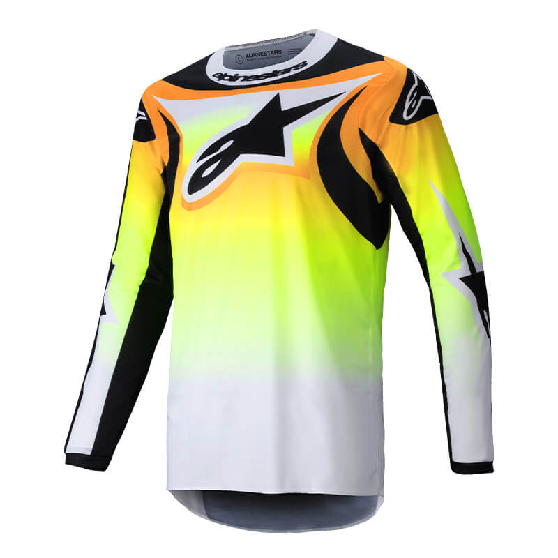 maillot alpinestars fluid wurx jaune fluo 2025