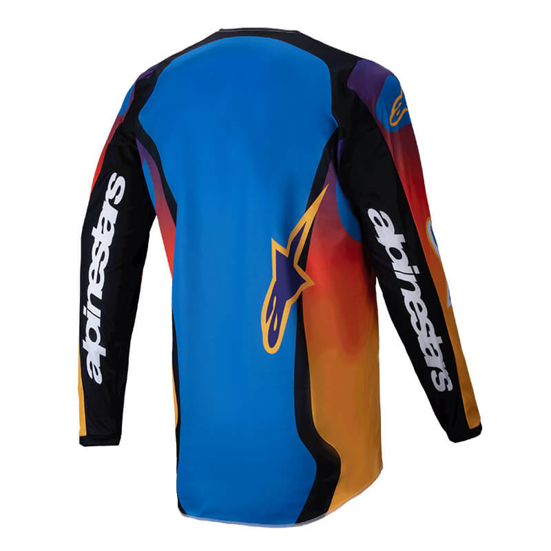 maillot alpinestars fluid wurx orange bleu 2025 cross