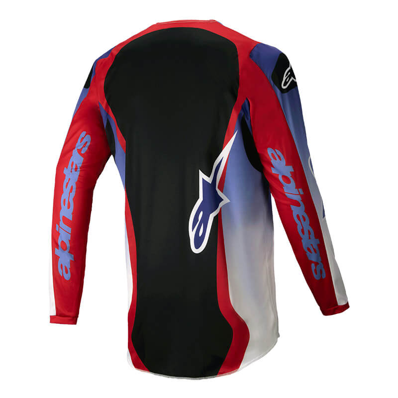 maillot alpinestars fluid wurx violet rouge 2025 cross mx