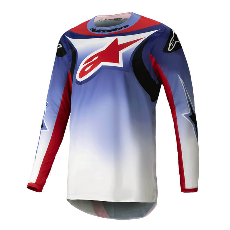 maillot alpinestars fluid wurx violet rouge 2025 mx