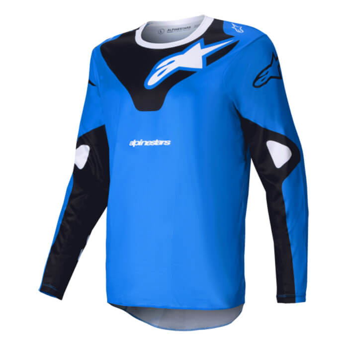 maillot alpinestars racer veil bleu 2025 mx