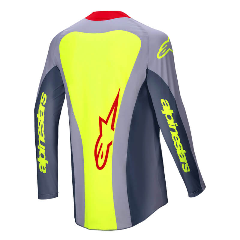 maillot alpinestars techstar melt rouge gris 2025 cross