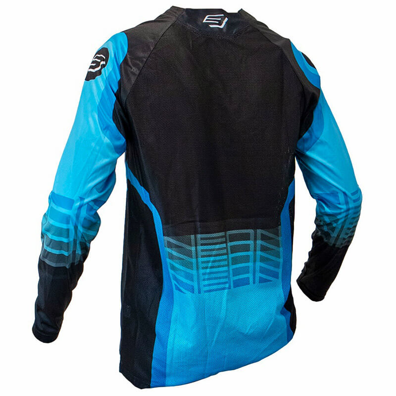 maillot bud racing neon noir bleu 2025 cross