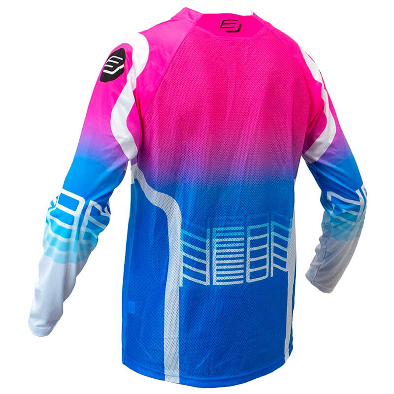 maillot bud racing neon rose bleu 2025 cross