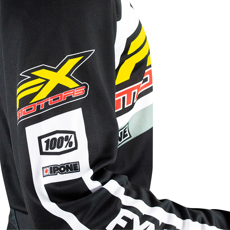 maillot cross fxmotors noir blanc 2019 moto mxmx