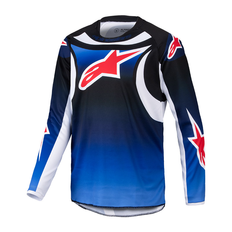 maillot enfant alpinestars racer kid wurx bleu 2025