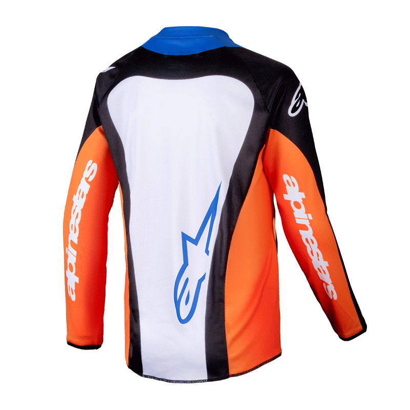 maillot enfant alpinestars racer melt bleu 2025 cross