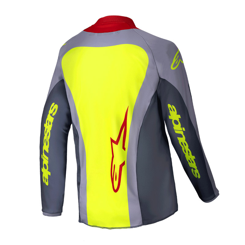 maillot enfant alpinestars racer melt rouge 2025 cross