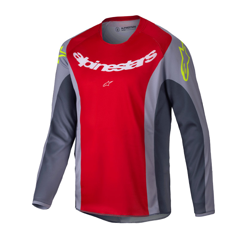 maillot enfant alpinestars racer melt rouge 2025