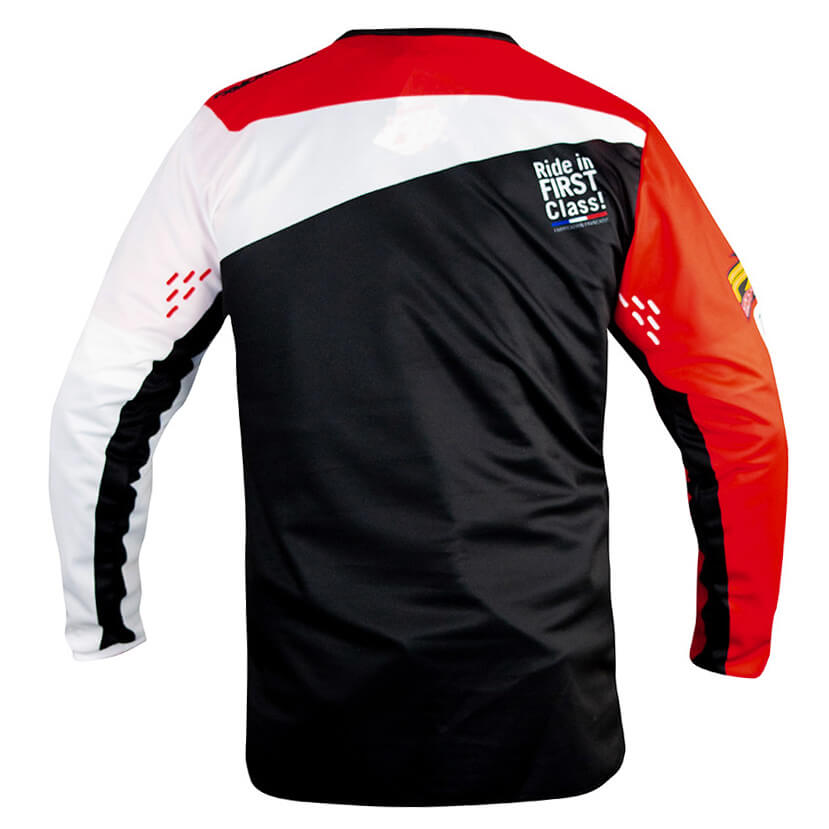 maillot enfant fxmotors racing line rouge 2021 cross mx