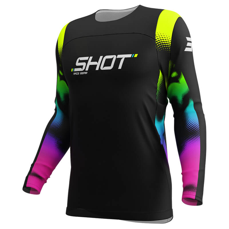 maillot enfant shot contact nitro noir 2025 mx