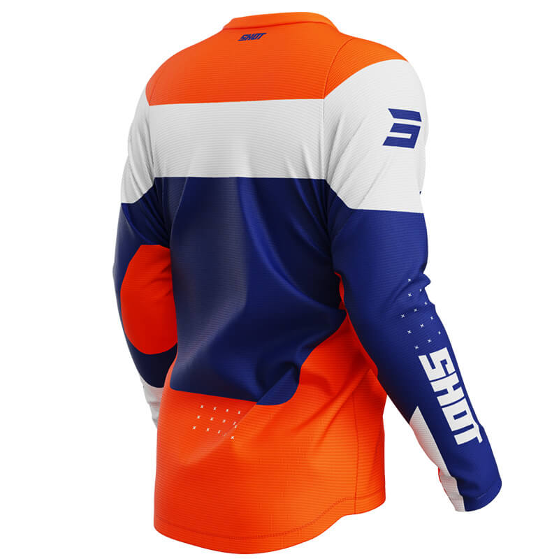 maillot enfant shot draw league orange 2025 cross mx