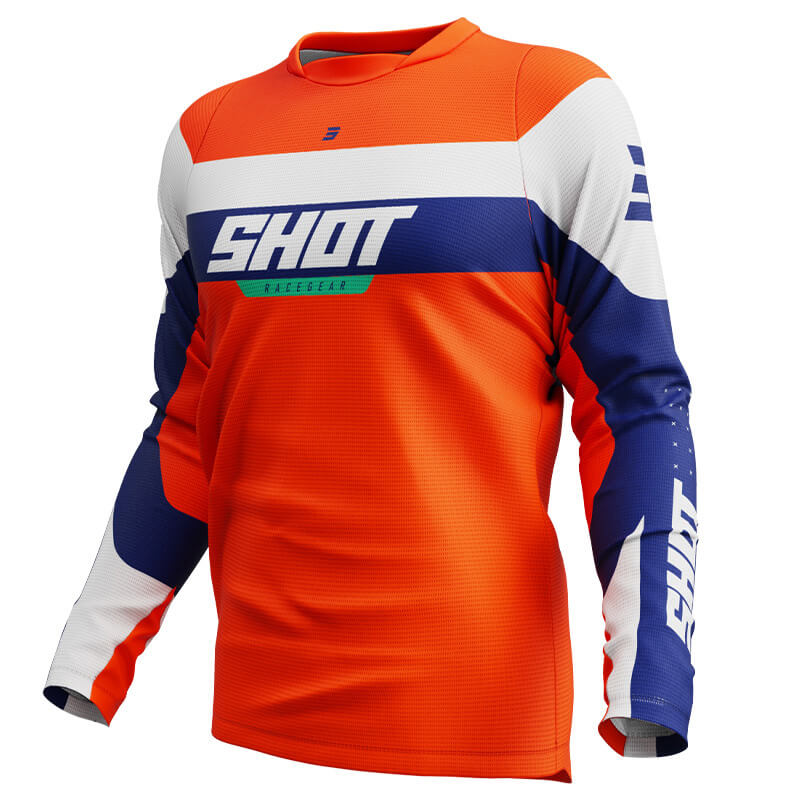 maillot enfant shot draw league orange 2025 mx