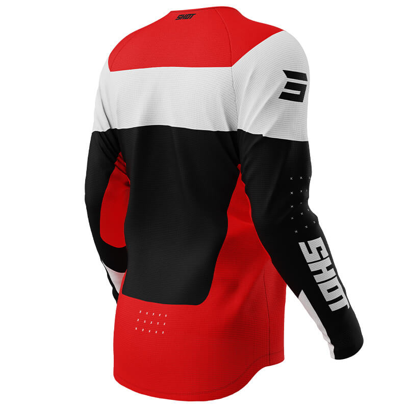 maillot enfant shot draw league rouge 2025 cross mx