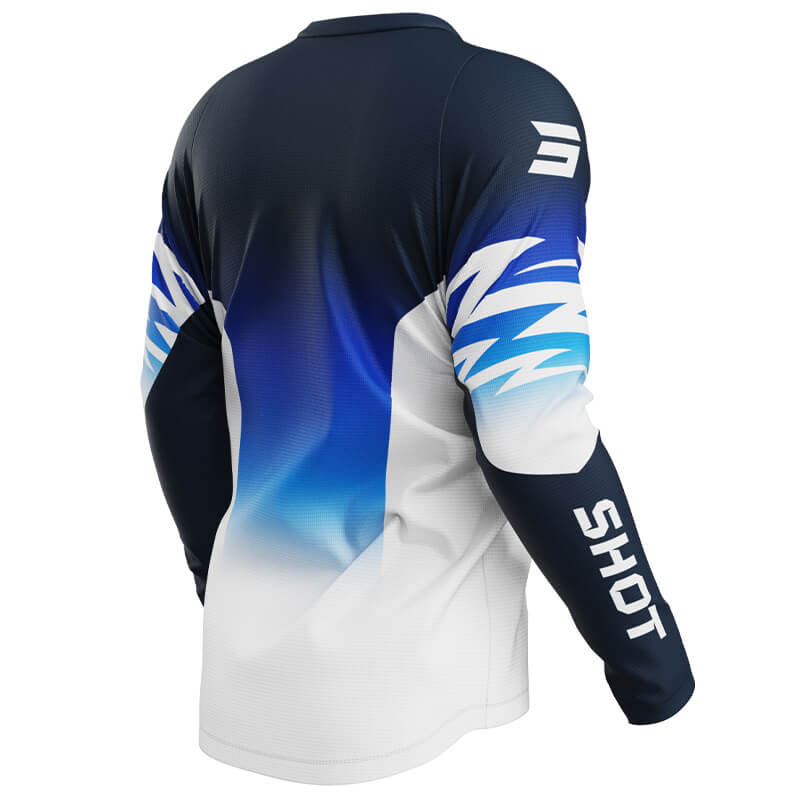 maillot enfant shot draw x trem bleu 2025 cross mx