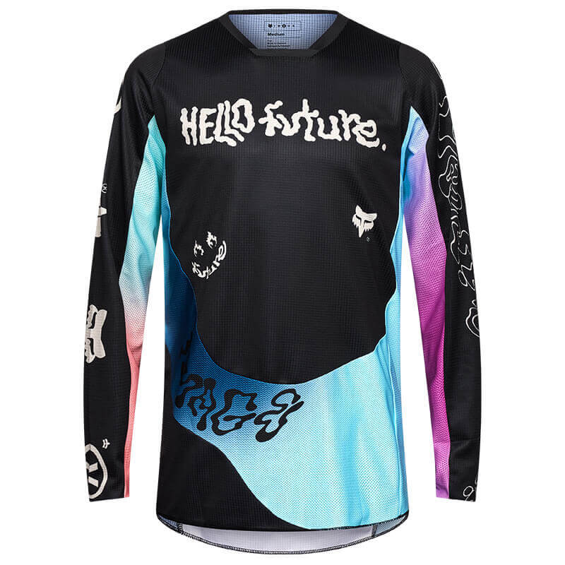 maillot fox racing 180 hello future noir 2025