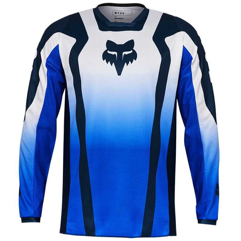 maillot fox racing 180 lean bleu 2025 mx