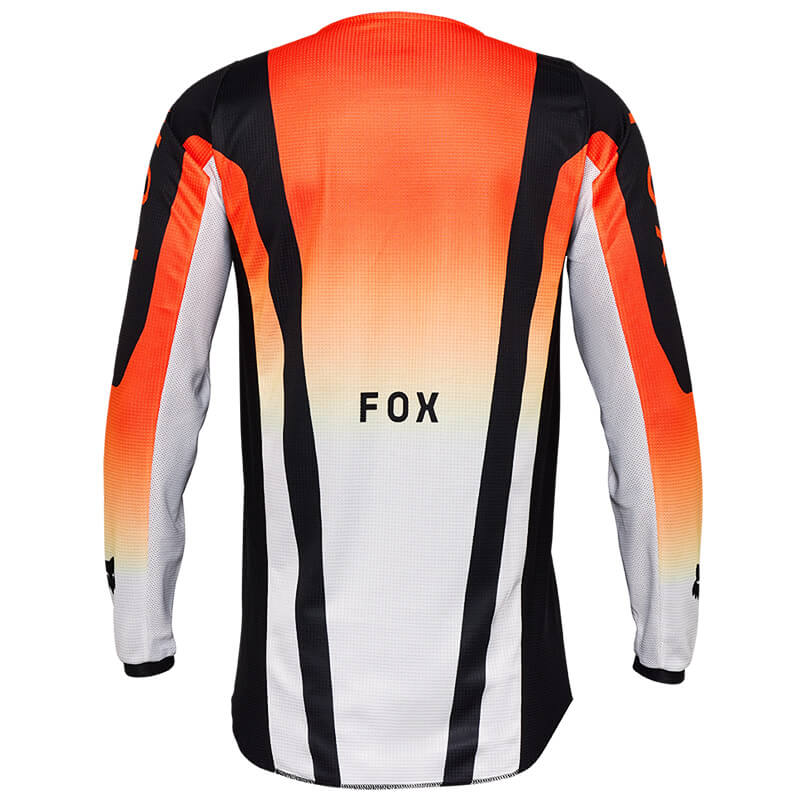 maillot fox racing 180 lean orange fluo 2025 cross mx