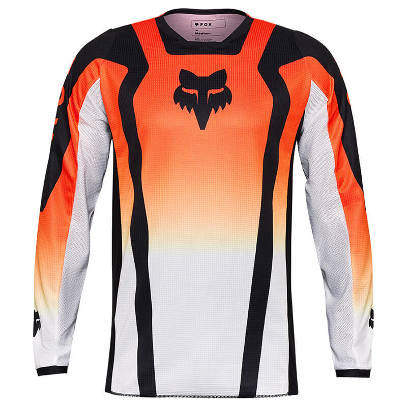 maillot fox racing 180 lean orange fluo 2025 mx