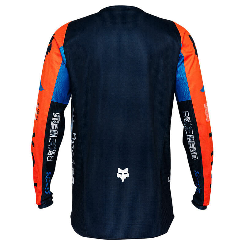 maillot fox racing 180 race bleu 2025 cross mx