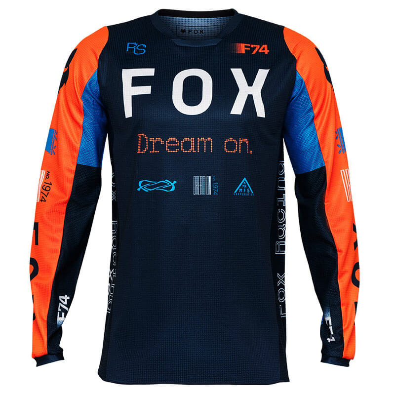 maillot fox racing 180 race bleu 2025 mx