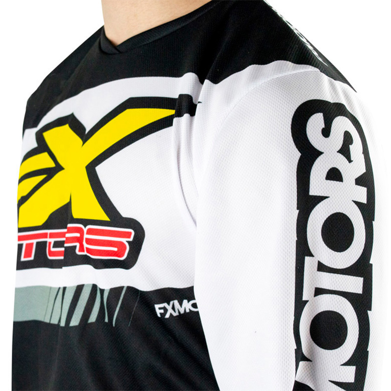 maillot fxmotors racing line black fkr 3