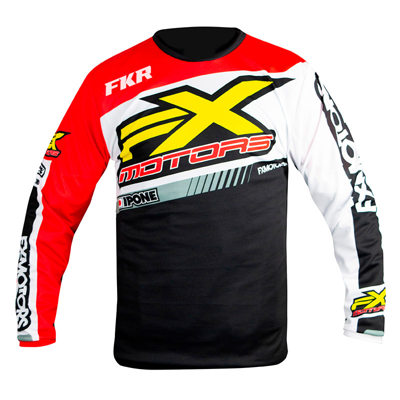 maillot fxmotors racing line rouge fkr