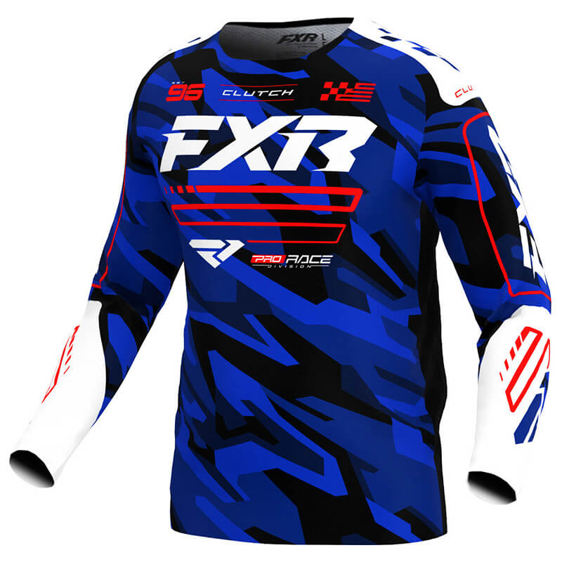 maillot fxr clutch camo bleu 2025 mx