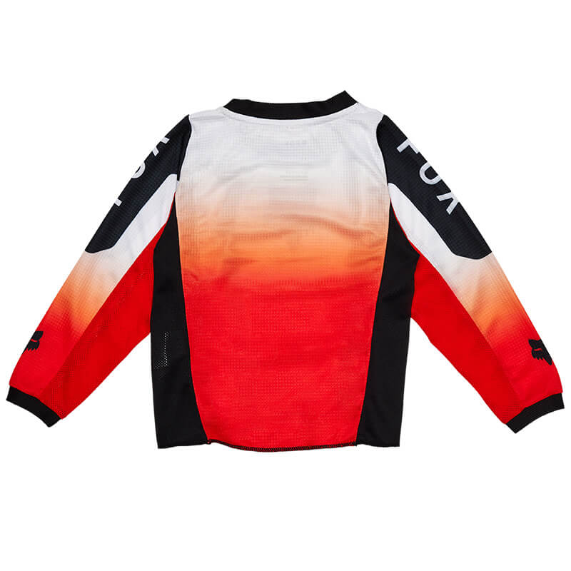 maillot kid fox racing 180 lean rouge 2025 cross mx