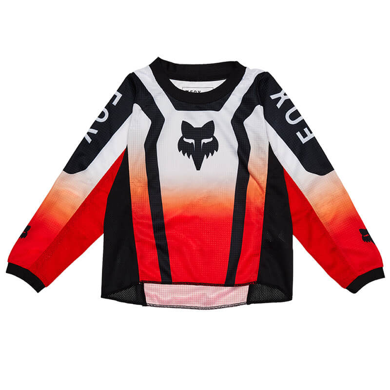 maillot kid fox racing 180 lean rouge 2025 mx