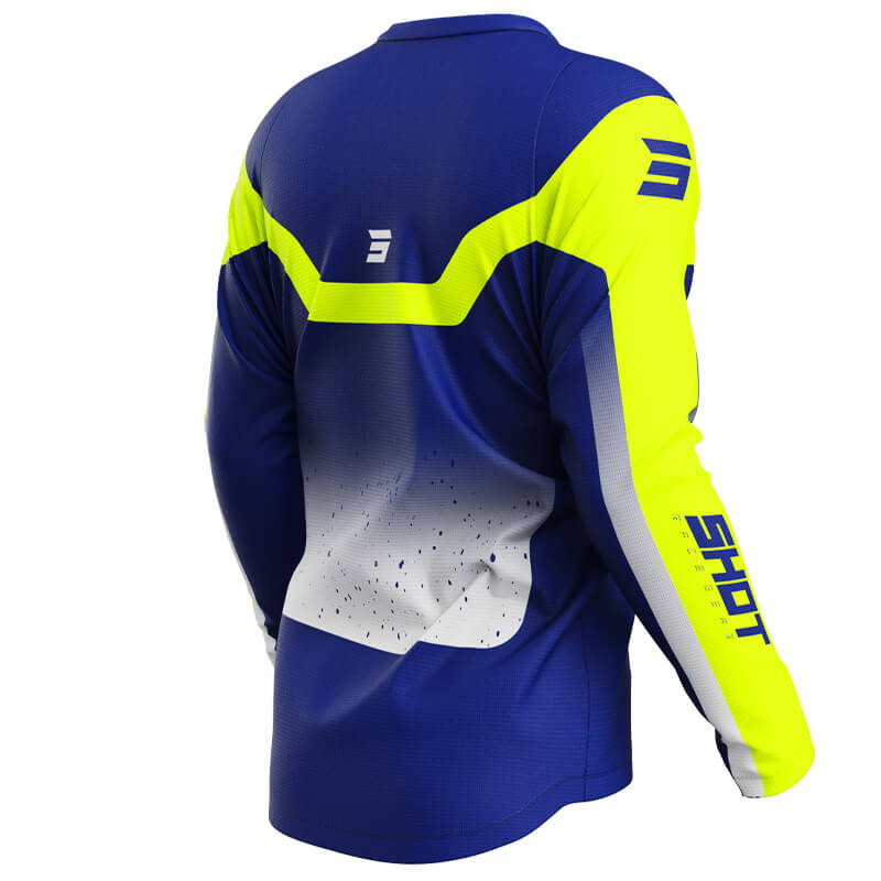 maillot shot devo blast bleu 2025 cross mx