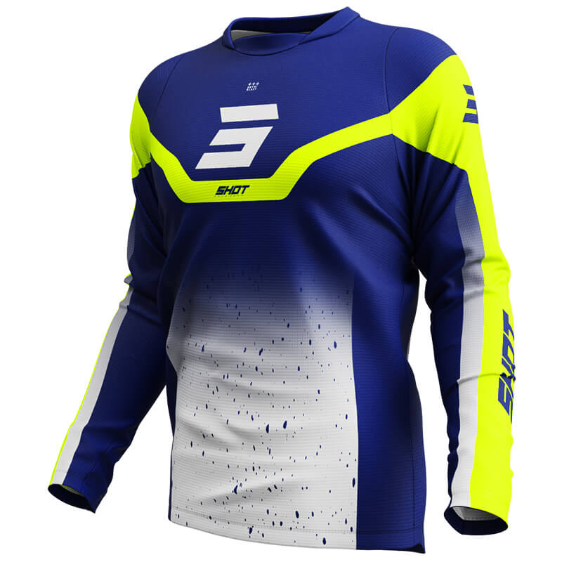 maillot shot devo blast bleu 2025 mx